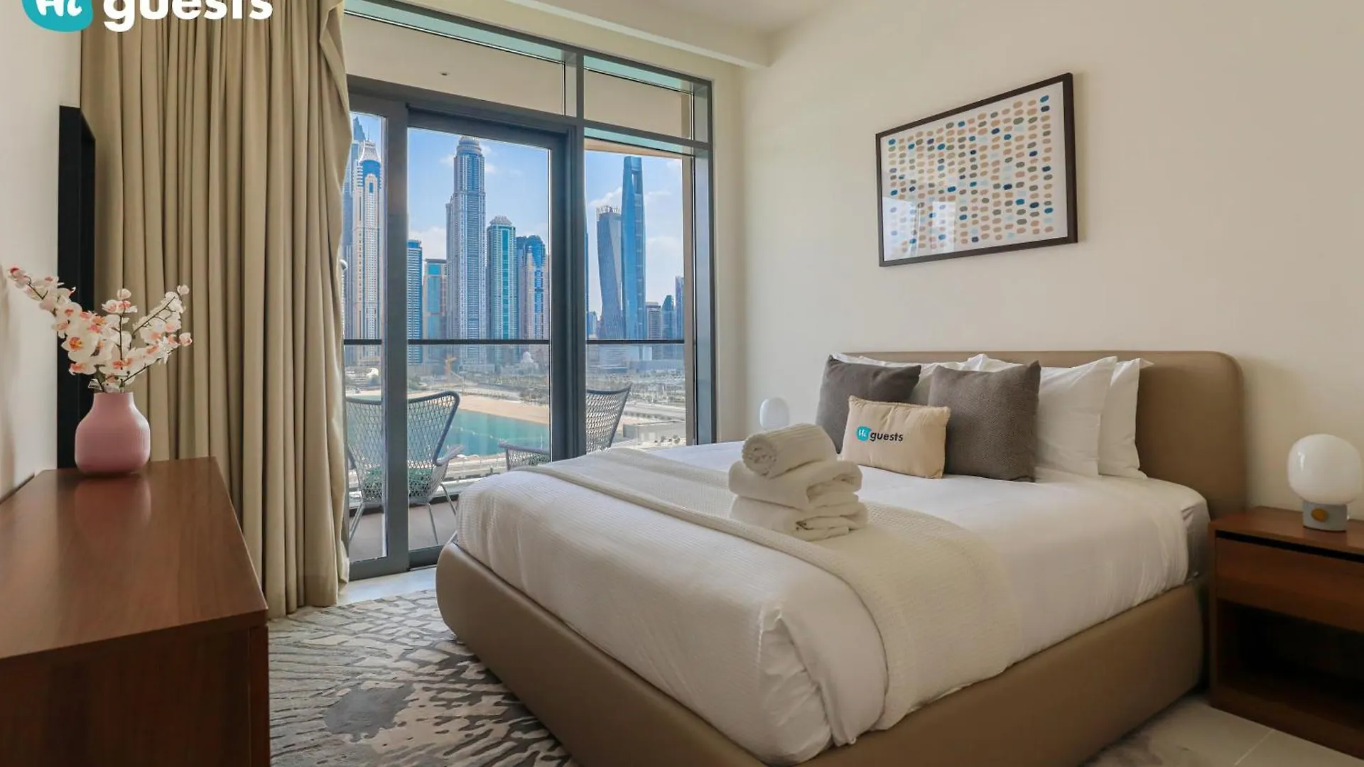 Higuests - Marina Vista Tower 1 With Views Of Marina And Ain Dubai Apartment